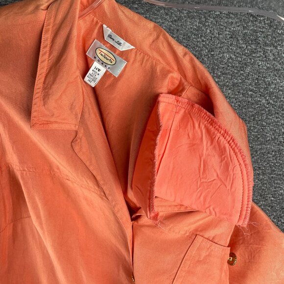 Talbots Pure Silk Womens Shirt Dress 14W Work Office Capsule Easter Minimal - Picture 9 of 16